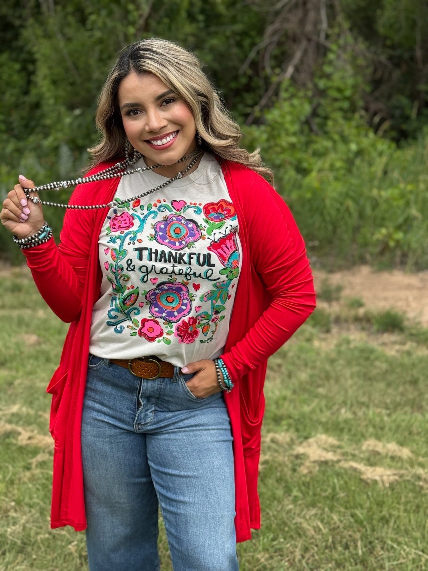 Thankful & Grateful Tee and Sweatshirt