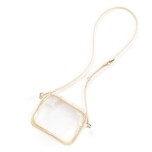 Gold Clear Gameday Purse