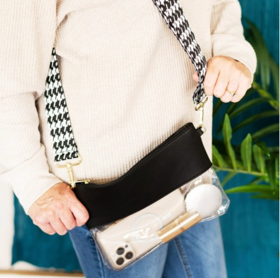 Houndstooth Crossbody Strap