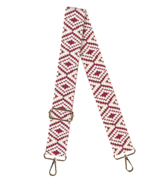 Berry Textured Crossbody Strap